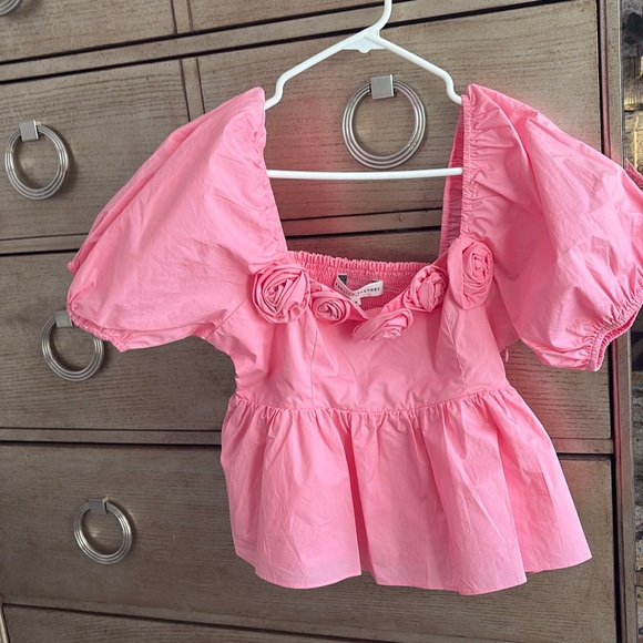 English Factory poplin corsage top, size M, new - Picture 3 of 8